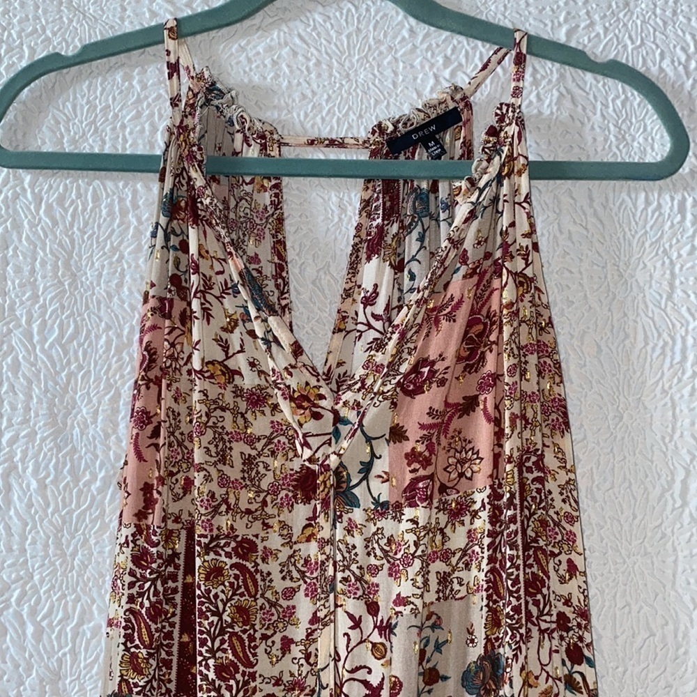 Anthropologie DREW Naomi Halter Tiered Ruffle Maxi Dress - Picture 3 of 9